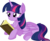 Size: 7277x5921 | Tagged: safe, artist:cyanlightning, twilight sparkle, alicorn, pony, g4, .svg available, absurd resolution, adorkable, book, chest fluff, cute, dork, ear fluff, female, folded wings, mare, nerd, prone, reading, simple background, sitting, smiling, solo, transparent background, twilight sparkle (alicorn), vector, wing fluff, wings