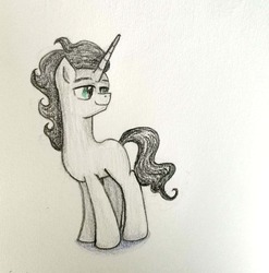 Size: 2348x2380 | Tagged: safe, artist:happydream, king sombra, pony, unicorn, g4, high res, male, solo, traditional art