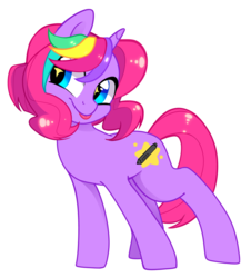 Size: 1398x1544 | Tagged: source needed, safe, artist:klewgcg, oc, oc only, oc:techy twinkle, pony, unicorn, :p, base used, movie accurate, simple background, solo, white background