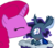 Size: 1224x1080 | Tagged: safe, alternate version, artist:徐詩珮, oc, oc:ehenk berrytwist, pony, unicorn, g4, baby, female, kissing, magical lesbian spawn, mare, offspring, parent:glitter drops, parent:tempest shadow, parents:glittershadow, simple background, transparent background