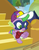 Size: 293x371 | Tagged: safe, screencap, spike, dragon, dragon dropped, g4, baby, baby dragon, cap, claws, clothes, cropped, feet, folded wings, hat, humdrum costume, looking down, mask, power ponies, slit pupils, tail, tail band, toes, tongue out, underfoot, wiggling toes, winged spike, wings