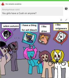 Size: 934x1046 | Tagged: safe, artist:ask-luciavampire, oc, pegasus, pony, unicorn, vampire, vampony, tumblr:the-vampire-academy, 1000 hours in ms paint, ask, tumblr