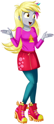 Size: 950x2160 | Tagged: safe, artist:the-butch-x, derpy hooves, equestria girls, equestria girls specials, g4, my little pony equestria girls: better together, my little pony equestria girls: sunset's backstage pass, background human, boots, cute, derpabetes, female, high heel boots, music festival outfit, shoes, simple background, solo, transparent background, zipper