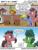 Size: 1350x1799 | Tagged: safe, artist:pony-berserker, oc, oc:anvil breaker, oc:final drive, oc:lead balloon, oc:longhaul, oc:southern comfort, earth pony, pony, unicorn, bandage, cart, cast, comic, crying, glasses, hat, injured, sad, speech bubble, square, square wheels