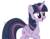 Size: 779x608 | Tagged: safe, artist:dusksentryarts123, mean twilight sparkle, alicorn, pony, g4, the mean 6, alternate universe, female, mare, open mouth, raised hoof, simple background, smiling, solo, transparent background, when she smiles, wrong cutie mark