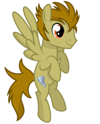 Size: 2600x3200 | Tagged: safe, artist:pizzamovies, oc, oc only, oc:twister breeze, pegasus, pony, flying, high res, male, simple background, smiling, solo, transparent background