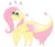 Size: 2000x1700 | Tagged: safe, artist:1joshlerr, fluttershy, butterfly, dragon, g4, antlers, blushing, colored wings, colored wingtips, dragonified, female, flutterdragon, looking up, pale belly, simple background, smiling, solo, sparkly wings, species swap, transparent background, vector