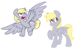 Size: 3822x2539 | Tagged: safe, artist:chub-wub, derpy hooves, pegasus, pony, g4, cute, derpabetes, female, high res, mare, simple background, smiling, solo