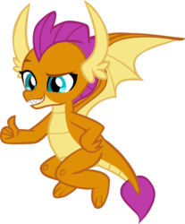 Size: 3341x4026 | Tagged: safe, artist:memnoch, smolder, dragon, g4, cute, dragoness, female, hand on hip, simple background, smiling, smolderbetes, solo, transparent background, vector, wings