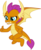 Size: 3341x4026 | Tagged: safe, artist:memnoch, smolder, dragon, g4, cute, dragoness, female, hand on hip, simple background, smiling, smolderbetes, solo, transparent background, vector, wings