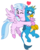 Size: 799x1000 | Tagged: safe, artist:aleximusprime, gallus, silverstream, bird, griffon, hippogriff, g4, birb, blushing, crush, cute, diastreamies, female, flying, gallabetes, heart, hug, hug from behind, love, male, one eye closed, one eye open, pair, pictogram, ship:gallstream, shipping, silverstream hugs gallus, simple background, straight, transparent background, wink