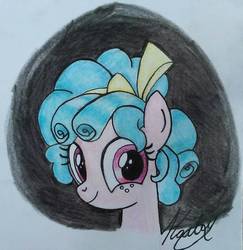 Size: 882x906 | Tagged: safe, artist:deannaart, cozy glow, pony, g4, female, solo, traditional art