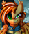 Size: 2550x3009 | Tagged: safe, artist:pridark, oc, oc only, oc:pumpkin patch, bat pony, pony, two sided posters, bat pony oc, bust, clothes, commission, high res, looking at you, open mouth, portrait, smiling, solo
