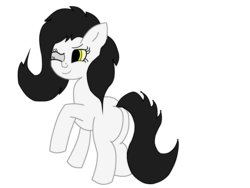 Size: 3072x2304 | Tagged: safe, artist:twilight_light, oc, oc only, earth pony, pony, bad anatomy, blank flank, high res, one eye closed, solo, vector, wink
