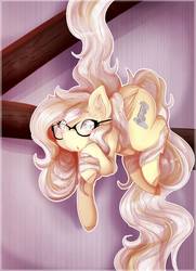 Size: 761x1050 | Tagged: safe, artist:shiroikitten, oc, oc only, pegasus, pony, female, glasses, mare, solo