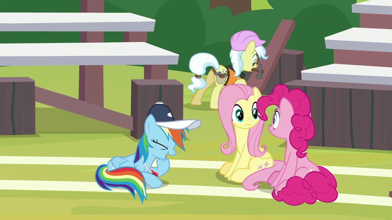 Safe Screencap Ambrosia Cindy Block Fluttershy Pinkie