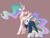 Size: 3809x2909 | Tagged: safe, artist:polymercorgi, princess celestia, svengallop, alicorn, earth pony, pony, g4, crack shipping, female, high res, male, shipping, simple background, stallion, straight, svenlestia