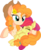 Size: 6545x7934 | Tagged: safe, artist:cyanlightning, apple bloom, pear butter, earth pony, pony, g4, .svg available, absurd resolution, adorabloom, apple bloom's bow, bow, cute, duo, eyes closed, female, filly, forehead kiss, hair bow, hat, holding, hug, kissing, lidded eyes, mare, mother and daughter, motherly, simple background, sitting, transparent background, vector