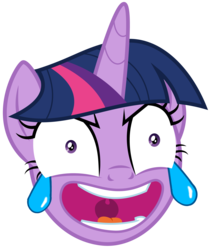 Size: 3366x4000 | Tagged: safe, artist:amarthgul, edit, twilight sparkle, alicorn, pony, g4, starlight the hypnotist, spoiler:interseason shorts, crying, emoji, evil laugh, faic, female, high res, laughing, meme, open eye crying laughing emoji, ponified meme, simple background, solo, tears of laughter, transparent background, twilight hates ladybugs, twilight snapple, twilight sparkle (alicorn), vector, 😂