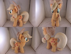 Size: 1597x1199 | Tagged: safe, artist:little-broy-peep, applejack, earth pony, pony, g4, female, irl, mare, photo, plushie, solo