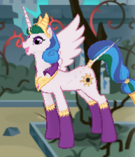 Size: 193x225 | Tagged: safe, gameloft, idw, princess celestia, g4, reflections, spoiler:comic, cute, cutelestia, evil celestia, evil counterpart, mirror universe, roar