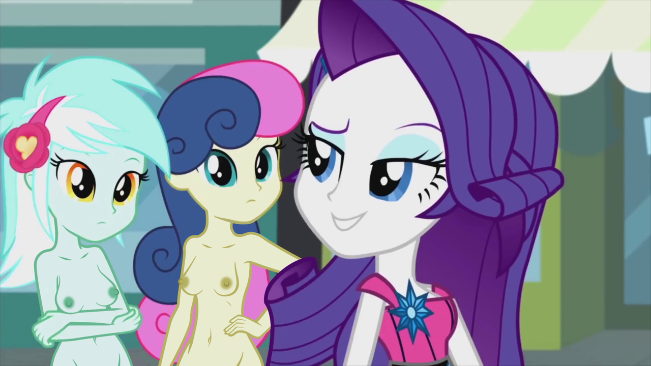 editor:slayerbvc, screencap, bon bon, lyra heartstrings, rarity, sweetie dr...