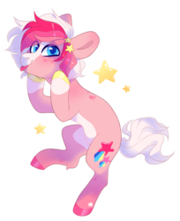 Size: 1109x1362 | Tagged: safe, artist:shady-bush, oc, oc only, oc:kirby, earth pony, pony, male, simple background, solo, stallion, tongue out, transparent background