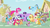 Size: 1280x720 | Tagged: safe, screencap, apple bloom, applejack, big macintosh, carrot cake, cup cake, fluttershy, granny smith, mayor mare, pinkie pie, rainbow dash, rarity, scootaloo, snails, snips, spike, sweetie belle, twilight sparkle, zecora, alicorn, dragon, earth pony, pegasus, pony, unicorn, zebra, g4, book, colt, cutie mark crusaders, female, filly, intro, male, mane seven, mane six, mare, opening, ponyville, quill, stallion, theme song, twilight sparkle (alicorn)