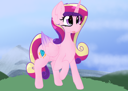 Size: 3307x2362 | Tagged: safe, artist:jubyskylines, princess cadance, pony, g4, :p, fluffy, high res, tongue out
