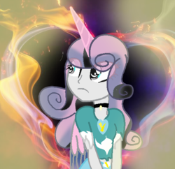 Size: 538x520 | Tagged: safe, artist:starlighttwinklesnow, oc, oc:princess stormy heart, alicorn, equestria girls, g4, alicorn oc, choker, clothes, equestria girls-ified, horn, wings