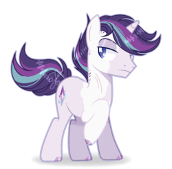 Size: 1640x1612 | Tagged: safe, artist:6-fingers-lover, oc, oc only, oc:rare crystal, pony, unicorn, magical lesbian spawn, male, offspring, parent:rarity, parent:starlight glimmer, parents:starity, simple background, solo, stallion, transparent background