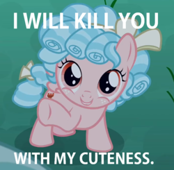 Size: 748x732 | Tagged: safe, edit, edited screencap, screencap, cozy glow, pegasus, pony, g4, the summer sun setback, cozybetes, cropped, cute, female, pure concentrated unfiltered evil of the utmost potency, pure unfiltered evil, solo