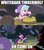 Size: 500x562 | Tagged: safe, edit, edited screencap, screencap, cozy glow, lord tirek, queen chrysalis, twilight sparkle, alicorn, pony, a trivial pursuit, frenemies (episode), g4, my little pony: friendship is magic, bell, caption, comic, disguise, disguised changeling, image macro, screencap comic, text, twilight sparkle (alicorn)