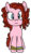 Size: 279x484 | Tagged: safe, artist:logan jones, part of a set, oc, oc:peggy diane, pony, alternate universe, bracelet, freckles, ginger, jewelry, looking at you, not pinkie pie