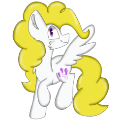 Size: 894x894 | Tagged: safe, artist:circuspaparazzi5678, surprise, pony, g1, g4, cheek fluff, female, g1 to g4, generation leap, simple background, smiling, solo, spread wings, transparent background, wings