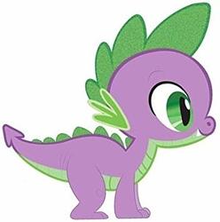 Size: 352x355 | Tagged: artist needed, safe, spike, dragon, g4, cute, cute little fangs, fangs, male, quadrupedal spike, simple background, solo, white background