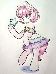 Size: 2448x3264 | Tagged: safe, artist:happydream, oc, oc only, earth pony, pony, high res, pencil drawing, solo, traditional art