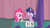 Size: 1364x766 | Tagged: safe, screencap, pinkie pie, twilight sparkle, alicorn, pony, a trivial pursuit, g4, bell, chuckle, curtains, floppy ears, frazzled, messy mane, nervous laugh, notepad, sad, sad eyes, score, table, twilight sparkle (alicorn)