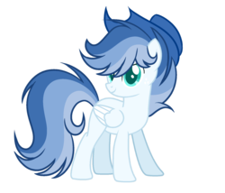 Size: 1600x1368 | Tagged: dead source, safe, artist:rainbows-skies, oc, oc only, oc:blue, pegasus, pony, hat, male, simple background, solo, stallion, transparent background