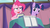 Size: 1366x768 | Tagged: safe, screencap, pinkie pie, twilight sparkle, alicorn, pony, a trivial pursuit, g4, book, frazzled, notepad, table, twilight sparkle (alicorn)