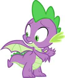 Size: 2946x3503 | Tagged: safe, artist:memnoch, spike, dragon, g4, high res, male, simple background, solo, transparent background, vector, winged spike, wings