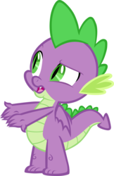 Size: 2422x3731 | Tagged: safe, artist:memnoch, spike, dragon, a matter of principals, g4, claws, high res, male, simple background, solo, transparent background, vector, winged spike, wings