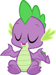 Size: 2522x3410 | Tagged: safe, artist:memnoch, spike, dragon, g4, sweet and smoky, eyes closed, high res, male, simple background, sitting, solo, spread toes, transparent background, vector, yoga