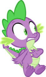 Size: 2396x4016 | Tagged: safe, artist:memnoch, spike, dragon, g4, the point of no return, claws, male, simple background, solo, spread toes, toes, transparent background, vector, winged spike, wings