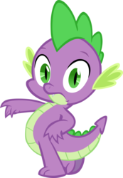 Size: 2525x3652 | Tagged: safe, artist:memnoch, spike, dragon, g4, just for sidekicks, high res, male, simple background, solo, transparent background, vector