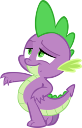 Size: 2402x3725 | Tagged: safe, artist:memnoch, spike, dragon, g4, just for sidekicks, high res, male, simple background, solo, stupid sexy spike, transparent background, vector