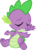 Size: 2663x3710 | Tagged: safe, artist:memnoch, spike, dragon, g4, molt down, my little pony: friendship is magic, eyes closed, high res, male, simple background, sitting, solo, transparent background, vector