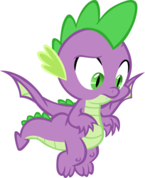 Size: 2840x3488 | Tagged: safe, artist:memnoch, spike, dragon, g4, high res, male, simple background, solo, transparent background, vector, winged spike, wings