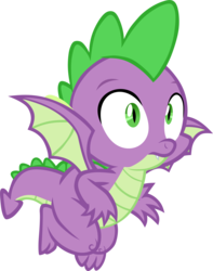 Size: 2921x3699 | Tagged: safe, artist:memnoch, spike, dragon, g4, flying, high res, male, simple background, solo, transparent background, vector, winged spike, wings