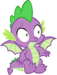 Size: 2574x3346 | Tagged: safe, artist:memnoch, spike, dragon, g4, claws, high res, male, simple background, solo, transparent background, vector, winged spike, wings